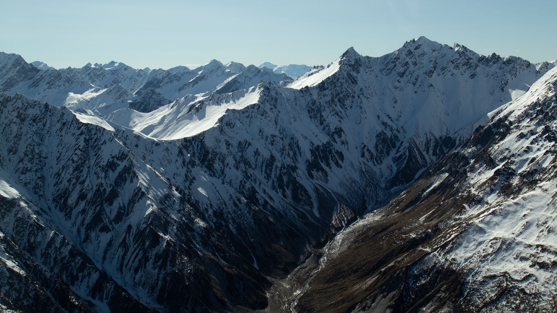 Alpine mountains in Southern Alps